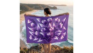 New Design Rayon Sarong Hand Painting from Bali